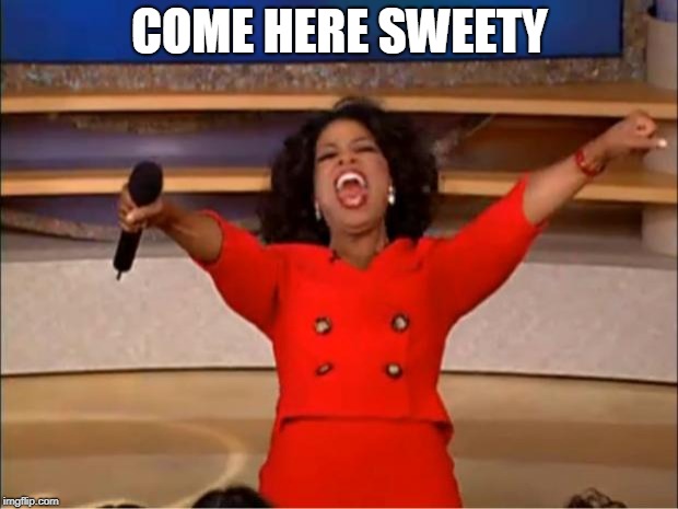 Oprah You Get A Meme | COME HERE SWEETY | image tagged in memes,oprah you get a | made w/ Imgflip meme maker