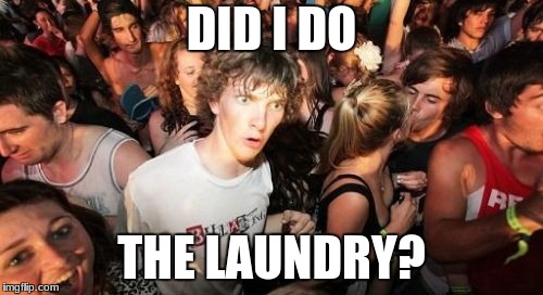 Sudden Clarity Clarence Meme | DID I DO; THE LAUNDRY? | image tagged in memes,sudden clarity clarence | made w/ Imgflip meme maker