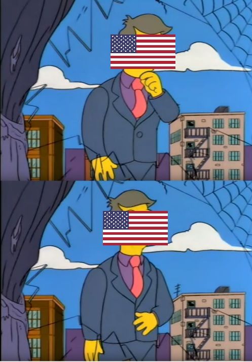 High Quality Out of touch United States Blank Meme Template