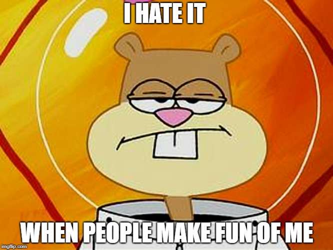 I HATE IT WHEN PEOPLE MAKE FUN OF ME | made w/ Imgflip meme maker