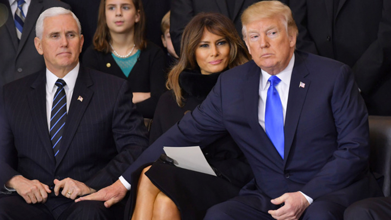 Trump Pence Knee Blank Meme Template