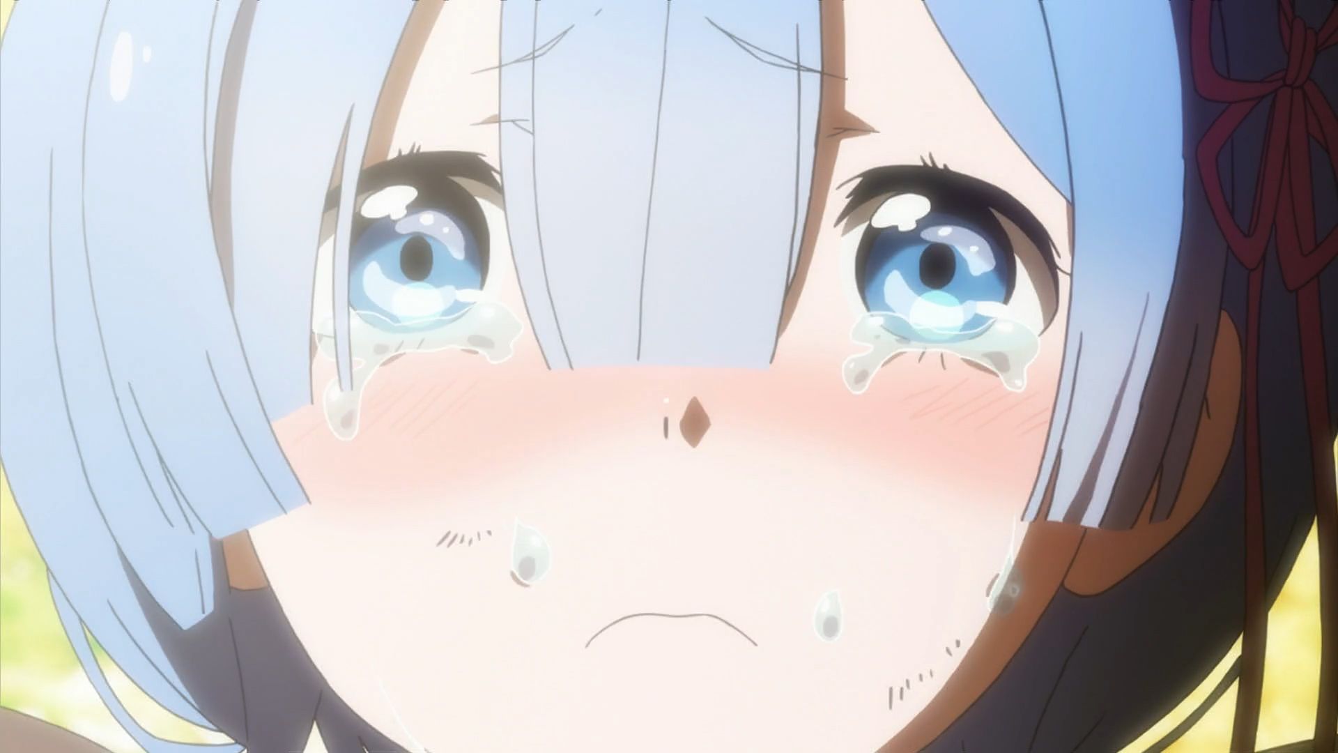 High Quality Crying anime girl Blank Meme Template