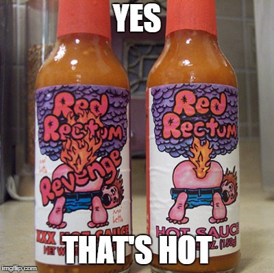 rectum | YES THAT'S HOT | image tagged in rectum | made w/ Imgflip meme maker