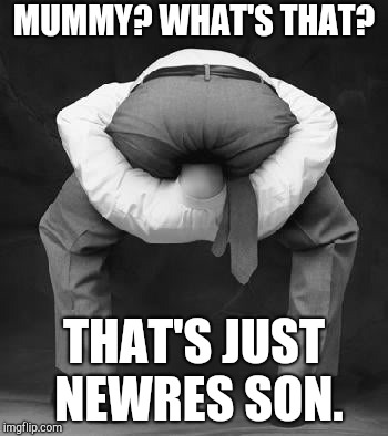 liberals problem | MUMMY? WHAT'S THAT? THAT'S JUST NEWRES SON. | image tagged in liberals problem | made w/ Imgflip meme maker