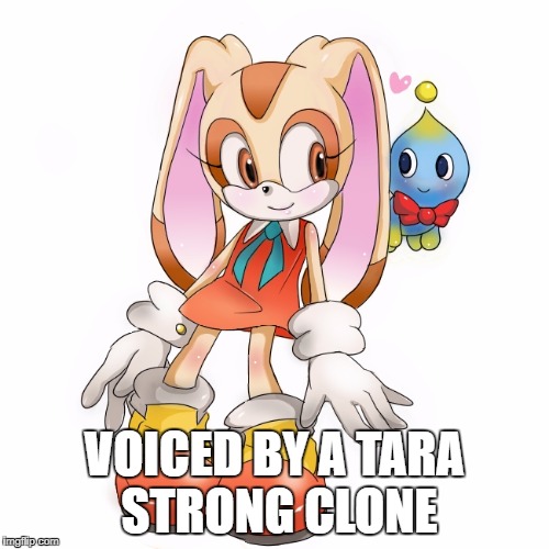 Why did I make this meme? Because I can. | VOICED BY A TARA STRONG CLONE | image tagged in cream the rabbit | made w/ Imgflip meme maker