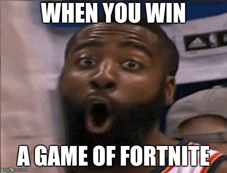 dont look at this meme | WHEN YOU WIN; A GAME OF FORTNITE | image tagged in memes | made w/ Imgflip meme maker