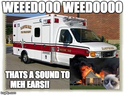 AMBULANCE | WEEEDOOO WEEDOOOO; THATS A SOUND TO MEH EARS!! | image tagged in ambulance | made w/ Imgflip meme maker