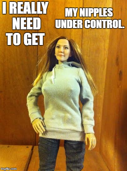 I REALLY NEED TO GET; MY NIPPLES UNDER CONTROL. | image tagged in olivia michelle | made w/ Imgflip meme maker