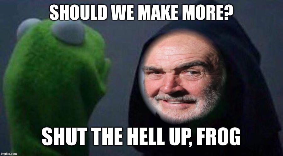 SHOULD WE MAKE MORE? SHUT THE HELL UP, FROG | made w/ Imgflip meme maker