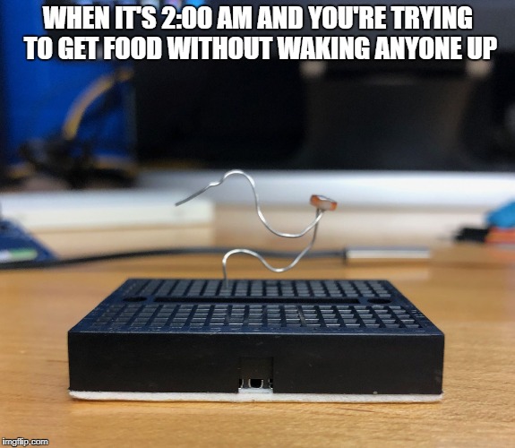 Let's give this template a spin, shall we? | WHEN IT'S 2:00 AM AND YOU'RE TRYING TO GET FOOD WITHOUT WAKING ANYONE UP | image tagged in sneaky circuit,memes,funny,sleep,food | made w/ Imgflip meme maker