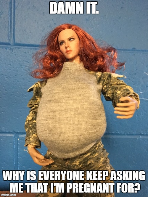 Melissa Melissa  | DAMN IT. WHY IS EVERYONE KEEP ASKING ME THAT I'M PREGNANT FOR? | image tagged in melissa melissa | made w/ Imgflip meme maker