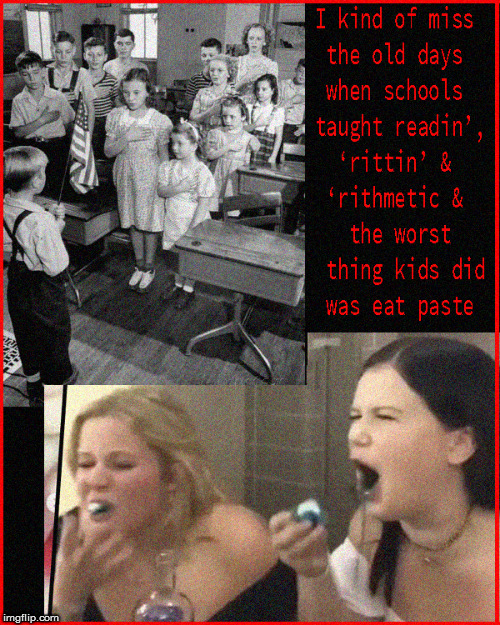 I miss the old days when schools taught stuff | image tagged in tide pod challenge,tide pods,current events,politics lol,censorship,funny memes | made w/ Imgflip meme maker