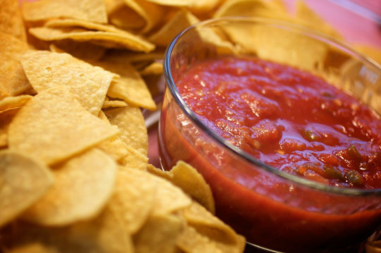 High Quality chips and salsa Blank Meme Template