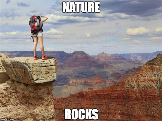 Nature Rocks | NATURE; ROCKS | image tagged in memes | made w/ Imgflip meme maker