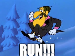 RUN!!! | image tagged in professor hinkle run | made w/ Imgflip meme maker