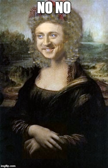 Willy Winona Lisa | NO NO | image tagged in willy winona lisa | made w/ Imgflip meme maker
