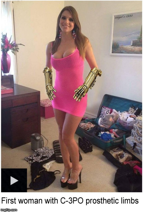 image tagged in star wars,starwars,c-3po,android,prosthetics,arms | made w/ Imgflip meme maker