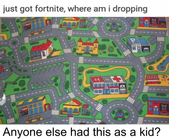 just got fortnite, where am i dropping? Blank Meme Template