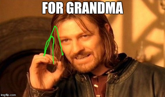 One Does Not Simply Meme | FOR GRANDMA | image tagged in memes,one does not simply | made w/ Imgflip meme maker