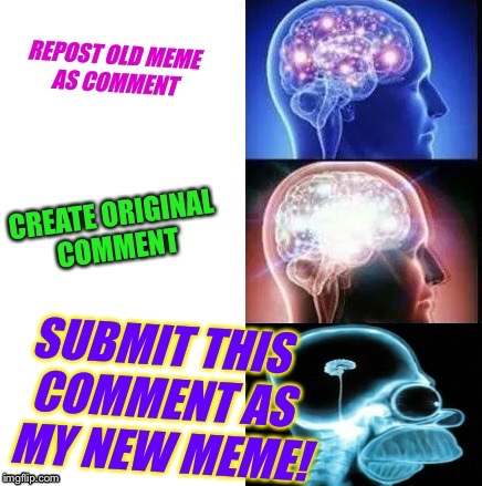 Actual comment... | I | image tagged in imgflip humor,expanding brain,funny,meme,comments | made w/ Imgflip meme maker