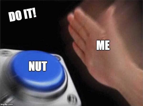 Blank Nut Button | DO IT! ME; NUT | image tagged in memes,blank nut button | made w/ Imgflip meme maker
