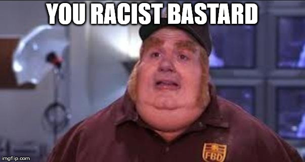 Phat | YOU RACIST BASTARD | image tagged in phat | made w/ Imgflip meme maker