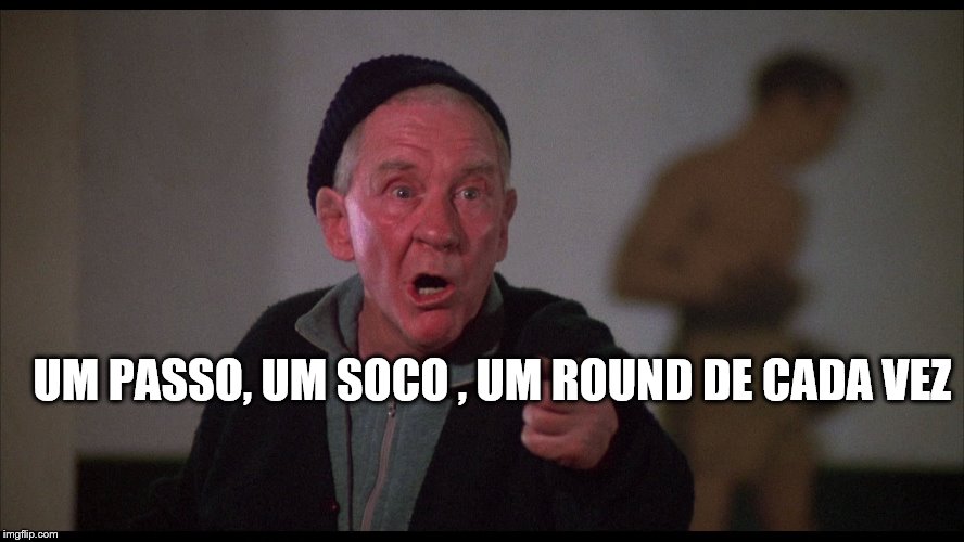 Rocky Mickey | UM PASSO, UM SOCO , UM ROUND DE CADA VEZ | image tagged in rocky mickey | made w/ Imgflip meme maker