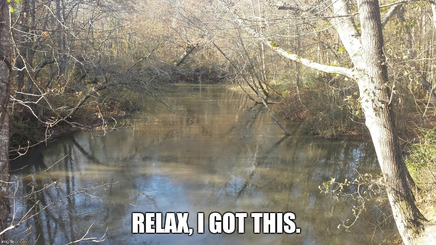 Creek  | RELAX, I GOT THIS. | image tagged in creek | made w/ Imgflip meme maker