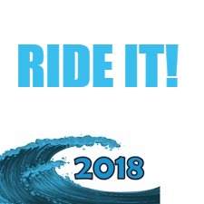 Ride the Blue Wave
 | RIDE IT! | image tagged in blue wave | made w/ Imgflip meme maker