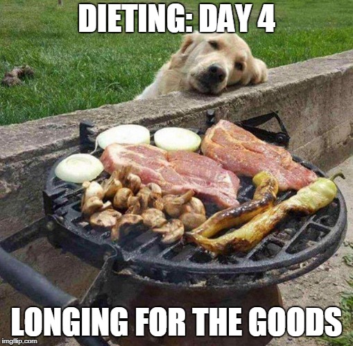 diet | DIETING: DAY 4; LONGING FOR THE GOODS | image tagged in diet | made w/ Imgflip meme maker