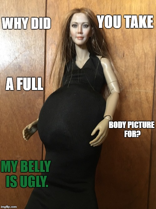 Krystal Zuzana | YOU TAKE; WHY DID; A FULL; BODY PICTURE FOR? MY BELLY IS UGLY. | image tagged in krystal zuzana | made w/ Imgflip meme maker