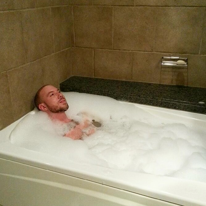 High Quality Relaxing Bubble Bath Blank Meme Template