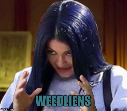 Kylie Aliens | WEEDLIENS | image tagged in kylie aliens | made w/ Imgflip meme maker