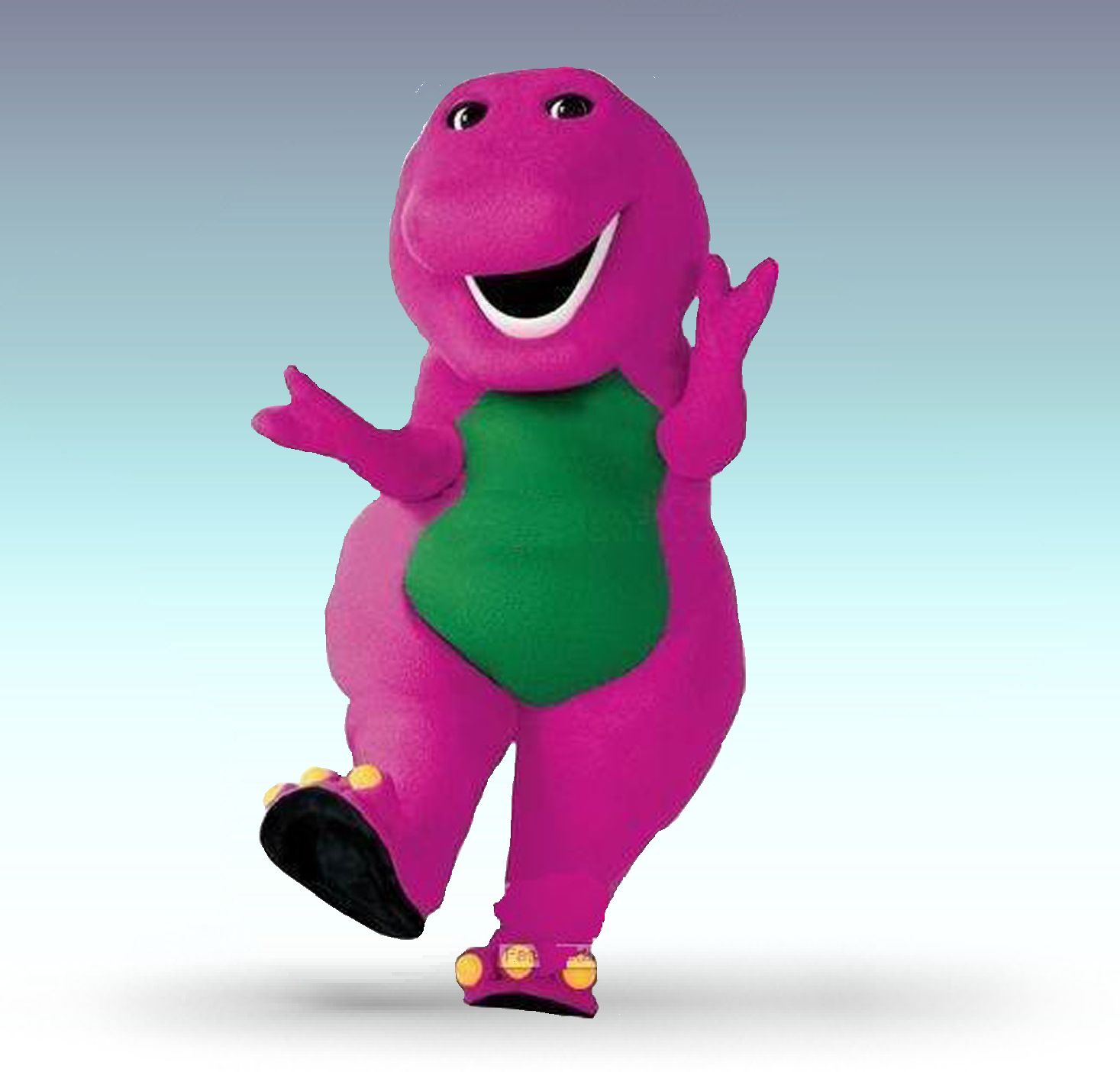 High Quality Barney the Dinosaur Blank Meme Template