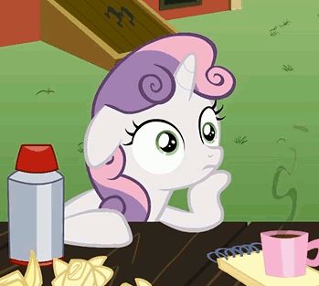 High Quality sudden clarity sweetie belle Blank Meme Template