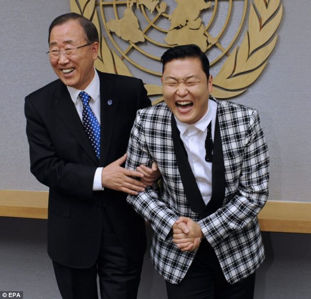 Laughing PSY Blank Meme Template