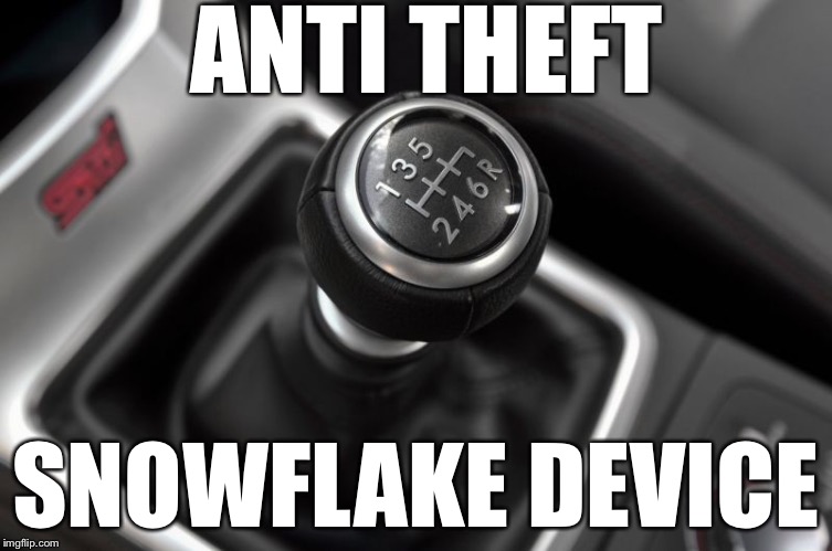 Save Manual | ANTI THEFT; SNOWFLAKE DEVICE | image tagged in save manual | made w/ Imgflip meme maker