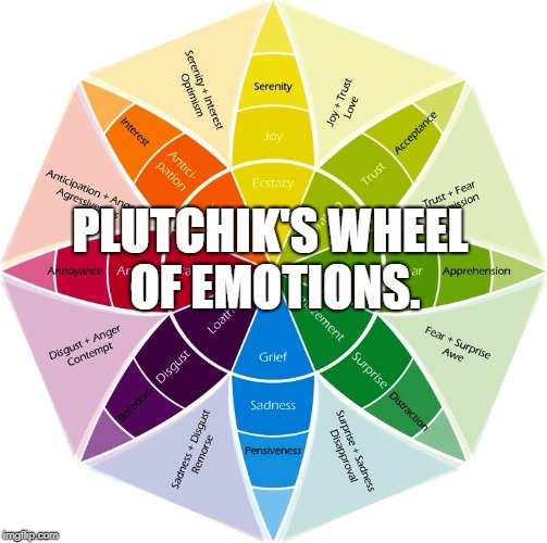 PLUTCHIK'S WHEEL OF EMOTIONS. | made w/ Imgflip meme maker