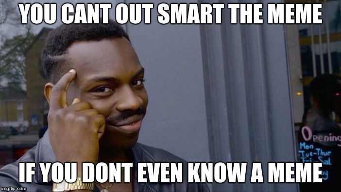 Roll Safe Think About It | YOU CANT OUT SMART THE MEME; IF YOU DONT EVEN KNOW A MEME | image tagged in memes,roll safe think about it | made w/ Imgflip meme maker