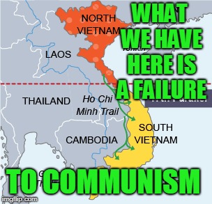 Failure to democracy would be more accurate but not as catchy.  | WHAT WE HAVE HERE IS A FAILURE; TO COMMUNISM | image tagged in communism | made w/ Imgflip meme maker