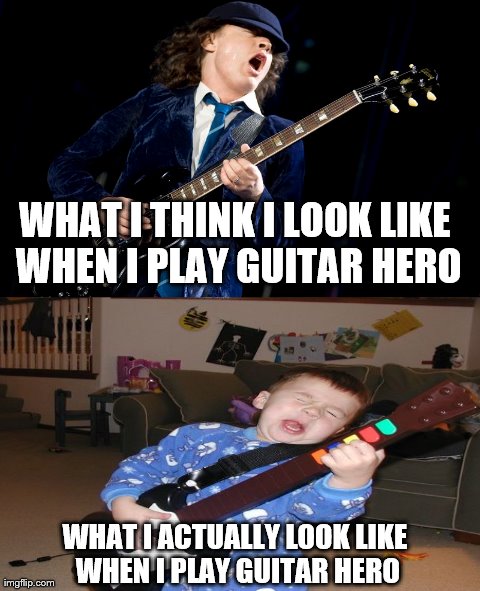 The Rock Driving | image tagged in funny,guitar hero | made w/ Imgflip meme maker