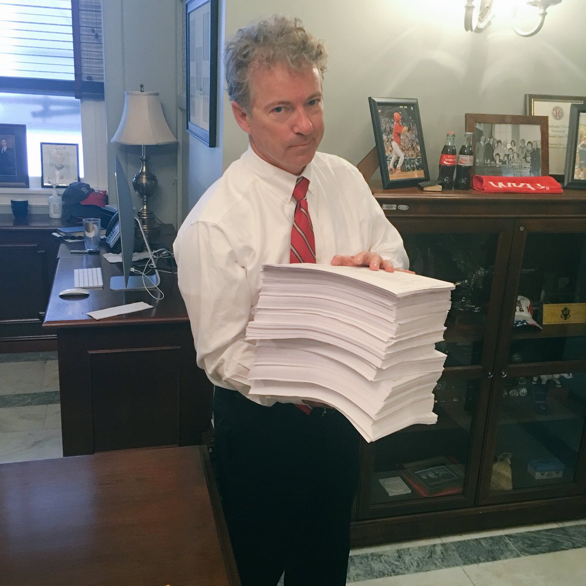 Rand Paul spending bill Blank Meme Template