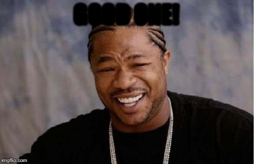 Yo Dawg Heard You Meme | GOOD ONE! | image tagged in memes,yo dawg heard you | made w/ Imgflip meme maker