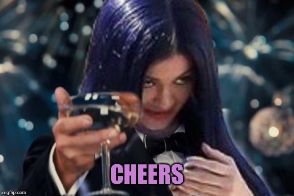 Kylie Cheers | CHEERS | image tagged in kylie cheers | made w/ Imgflip meme maker