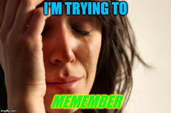 First World Problems Meme | I'M TRYING TO MEMEMBER | image tagged in memes,first world problems | made w/ Imgflip meme maker