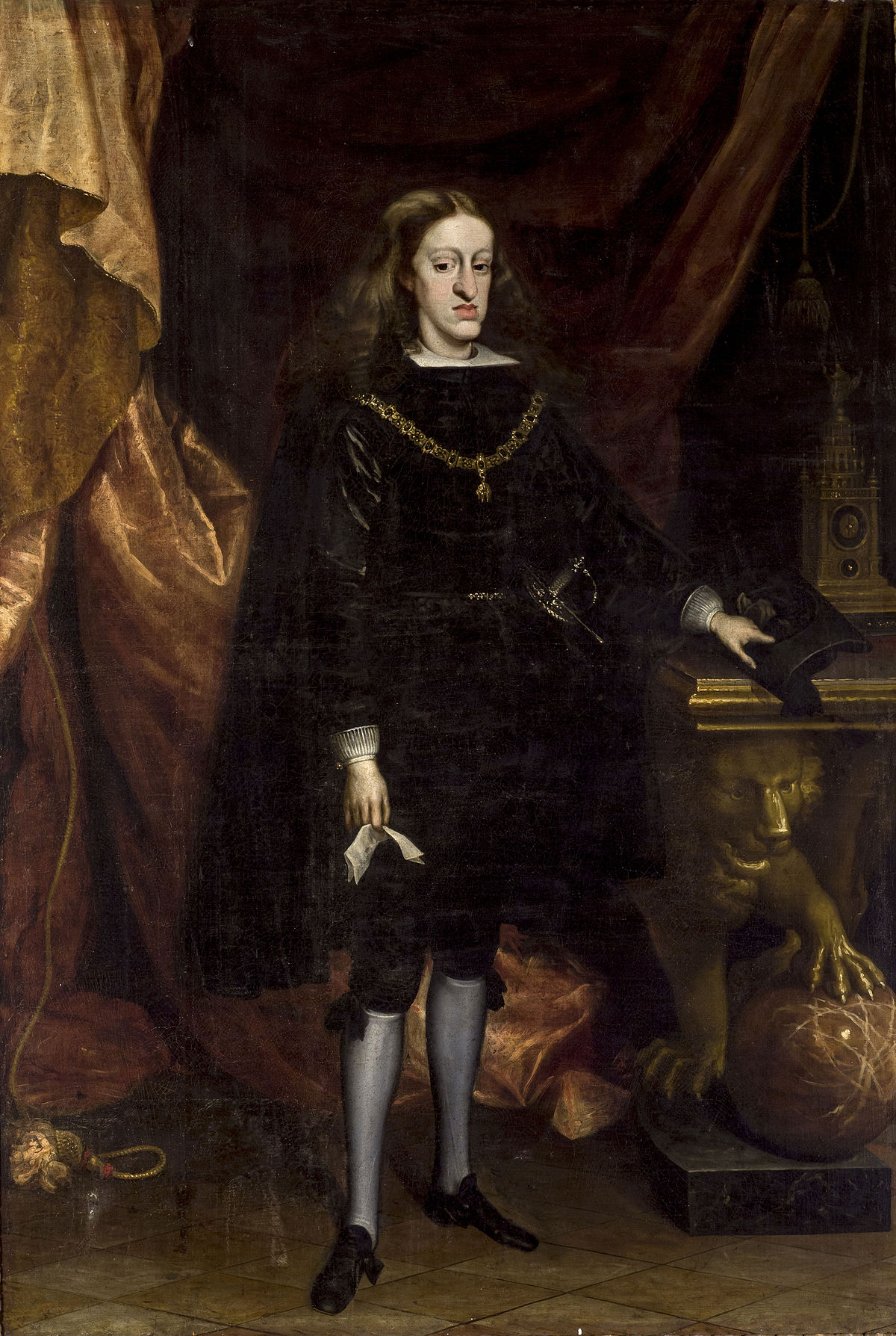 High Quality King Charles II of Spain Blank Meme Template