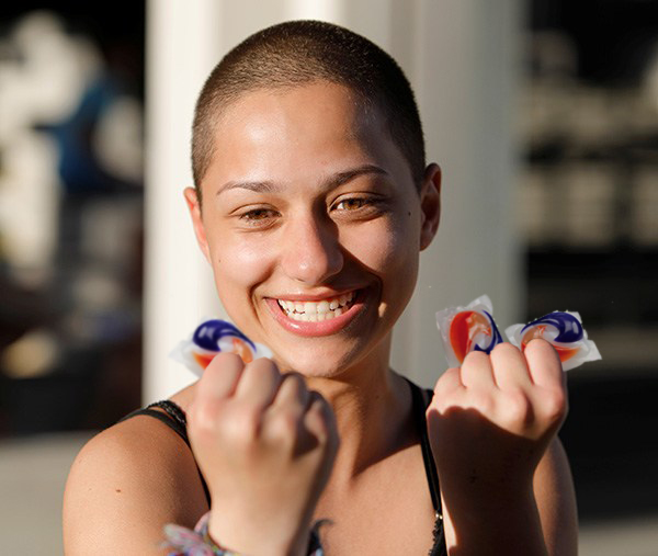 Emma Gonzalez Blank Meme Template