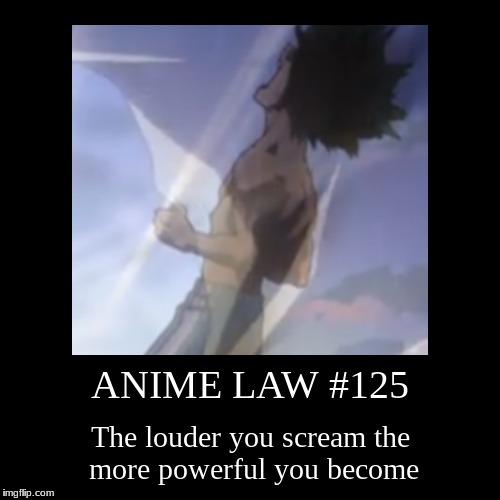 anime law #125 | image tagged in funny,demotivationals | made w/ Imgflip demotivational maker