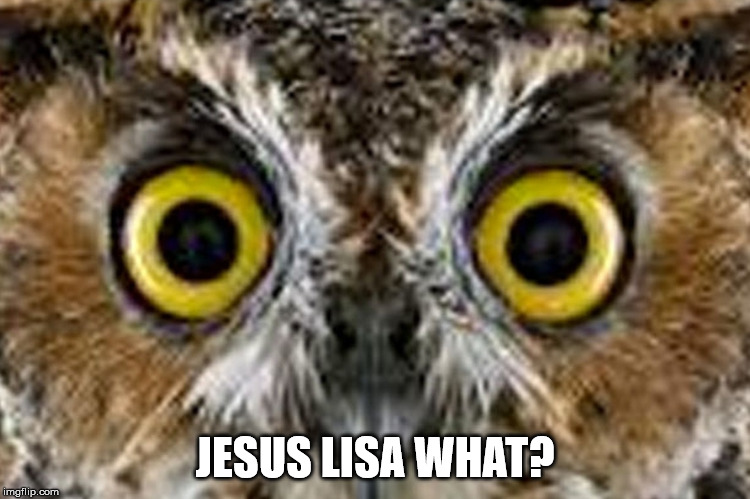JESUS LISA WHAT? | made w/ Imgflip meme maker