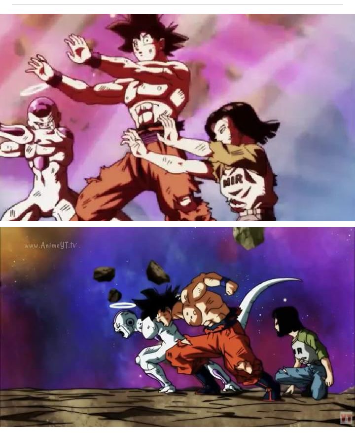 Goku frezer 17 Blank Meme Template